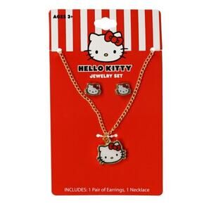 🔥Hello Kitty Jewelry Set Necklace & Earrings BNWT🔥